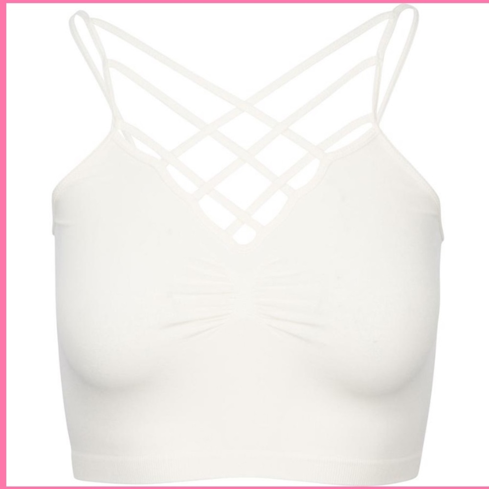 Criss cross bralette top